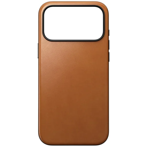 iPhone 18 Pro Max / 17 Pro Max sedlovohnedé Nomad Modern Leather Case (Horween) prémiové kožené ochranné puzdro - 4