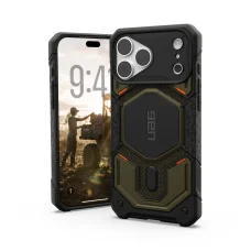 Apple iPhone 18 Pro Max / 17 Pro Max zöld UAG Monarch Pro MagSafe Kevlar ütésálló tok