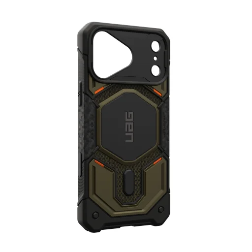 Apple iPhone 18 Pro Max / 17 Pro Max zöld UAG Monarch Pro MagSafe Kevlar ütésálló tok - 5