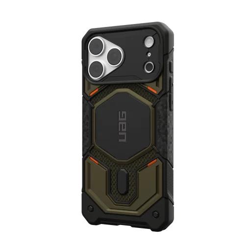 Apple iPhone 18 Pro Max / 17 Pro Max zöld UAG Monarch Pro MagSafe Kevlar ütésálló tok - 13