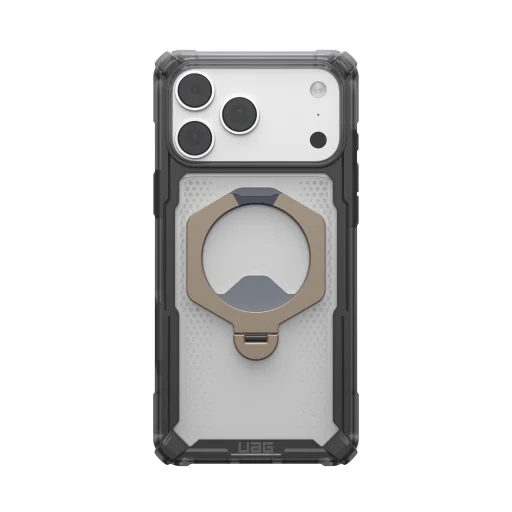 Apple iPhone 18 Pro Max / 17 Pro Max popolavosivý a titánový UAG Plasma XTE 360 MagSafe nárazuvzdorný ochranný kryt s 360° otočným stojanom - 18