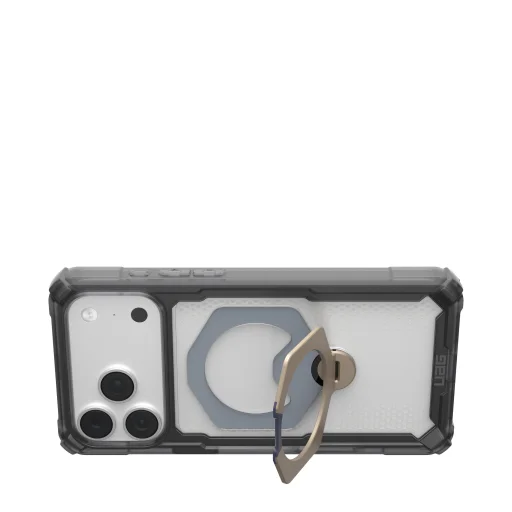 Apple iPhone 18 Pro Max / 17 Pro Max hamuszürke és titán UAG Plasma XTE 360 MagSafe ütésálló védőtok 360 fokban forgatható támasztékkal - 5