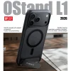 Čierny kryt Torras Ostand L1 MagSafe pre Apple iPhone 18 Pro Max so vstavaným stojanom thumbnail
