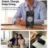 Čierny kryt Torras Ostand L1 MagSafe pre Apple iPhone 18 Pro Max so vstavaným stojanom thumbnail