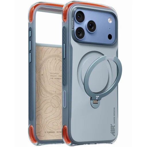 Apple iPhone 18 Pro palakék Torras Ostand Q3 Air Pro tok - 1