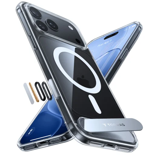 iPhone 18 Pro Max átlátszó Torras Ostand L1 tok - 3