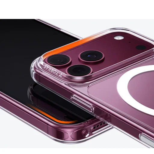 Apple iPhone 18 Pro átlátszó Torras Guardian-Mag tok - 6