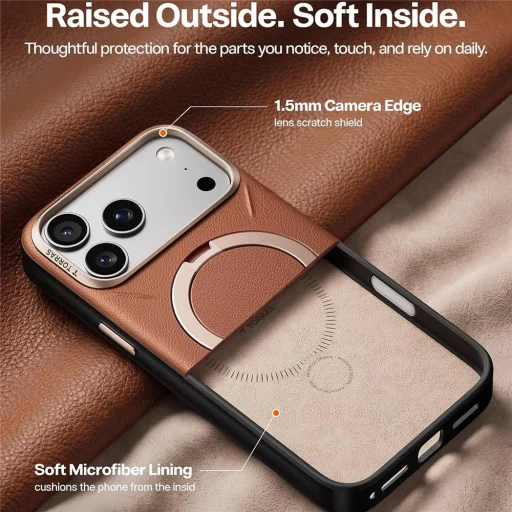 iPhone 18 Pro Max Torras Ostand Q3 VegSkin, oranžová - 6