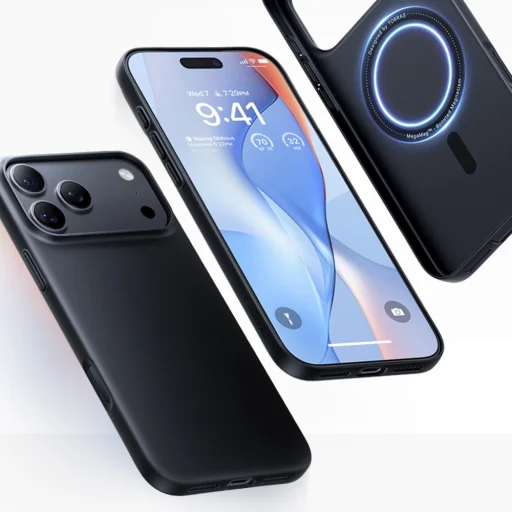 iPhone 18 Pro Max fekete Torras OriginFit-Mag tok - 5