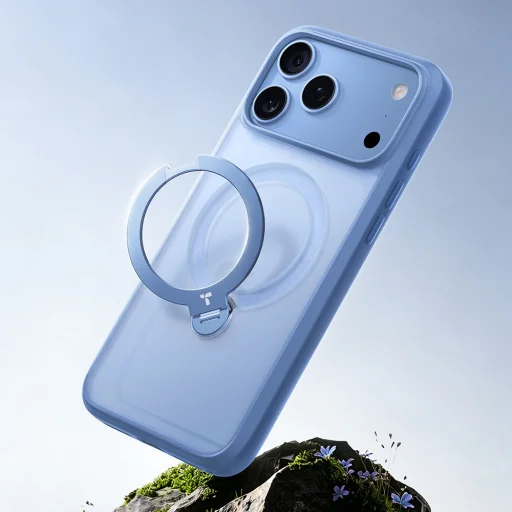 iPhone 18 Pro Max kék Torras Ostand Q3 Spin tok - 6