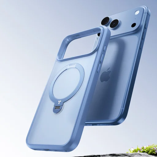 Modré puzdro Torras Ostand Q3 Spin pre iPhone 18 Pro - 2