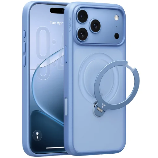 Modré puzdro Torras Ostand Q3 Spin pre iPhone 18 Pro - 1