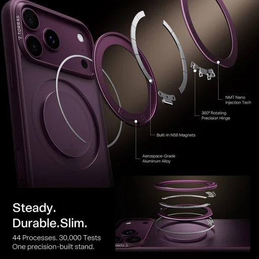 iPhone 18 Pro lila Torras Ostand O1 Guardian tok - 4