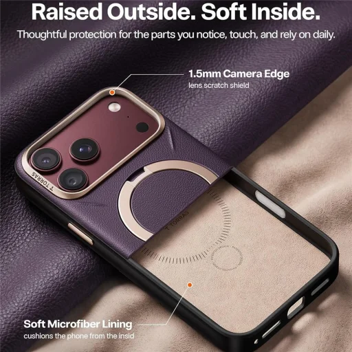 iPhone 18 Pro fialový obal Torras Ostand Q3 VegSkin - 3