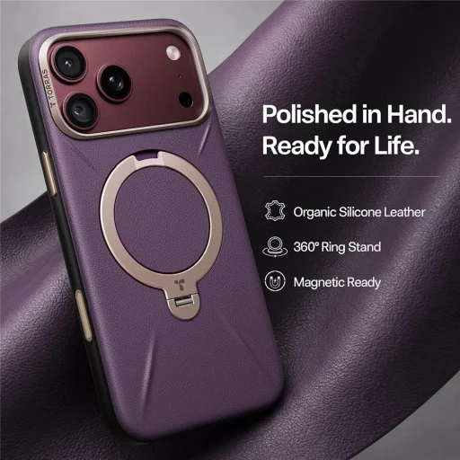 iPhone 18 Pro Max lila Torras Ostand Q3 VegSkin tok - 4