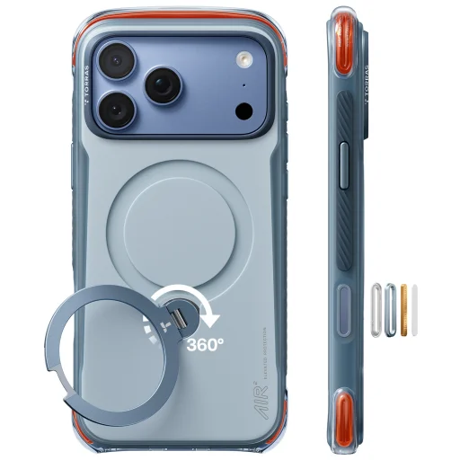 Apple iPhone 18 Pro palakék Torras Ostand Q3 Air Pro tok - 3