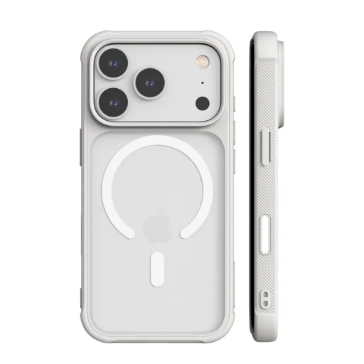  iPhone 18 Pro / 17 Pro fehér Araree Duple M Armor MagSafe védőtok - 1