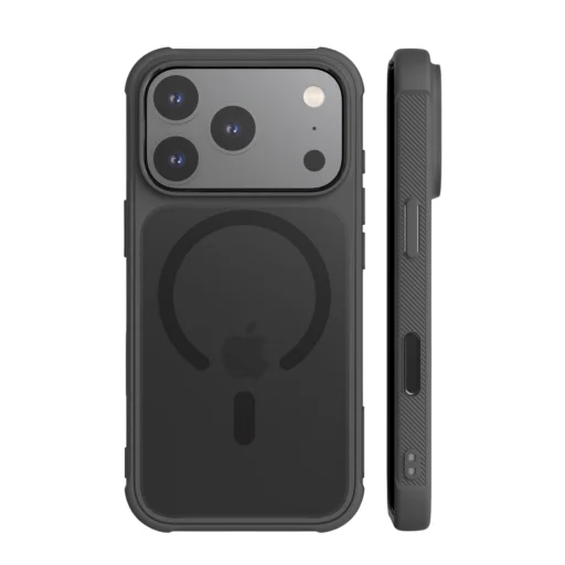  iPhone 18 Pro / 17 Pro fekete Araree Duple M Armor MagSafe tok - 1
