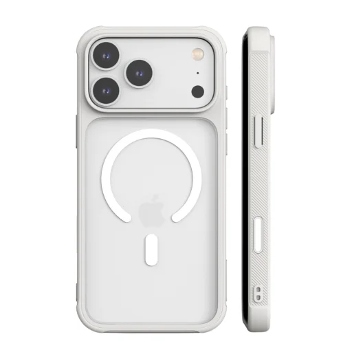  iPhone 18 Pro Max / 17 Pro Max fehér Araree Duple M Armor MagSafe védőtok - 1