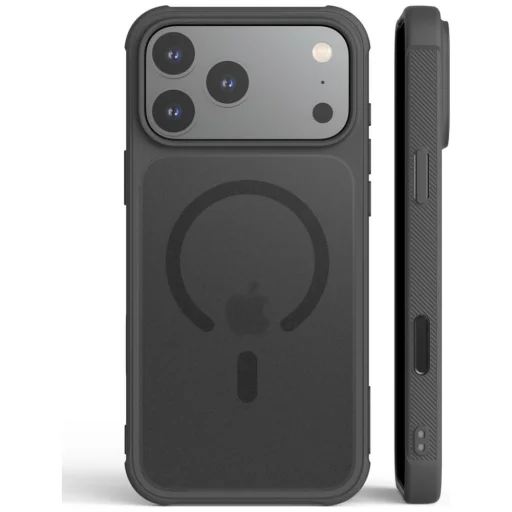  iPhone 18 Pro Max / 17 Pro Max fekete Araree Duple M Armor MagSafe tok - 1