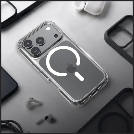  Apple iPhone 18 Pro / 17 Pro Átlátszó Araree Duple M MagSafe tok - 2