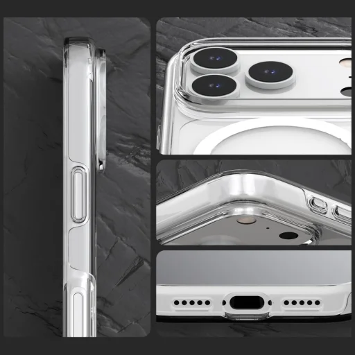 Apple iPhone 18 Pro / 17 Pro Átlátszó Araree Duple M MagSafe tok - 3
