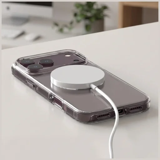  Apple iPhone 18 Pro / 17 Pro Átlátszó Araree Duple M MagSafe tok - 5