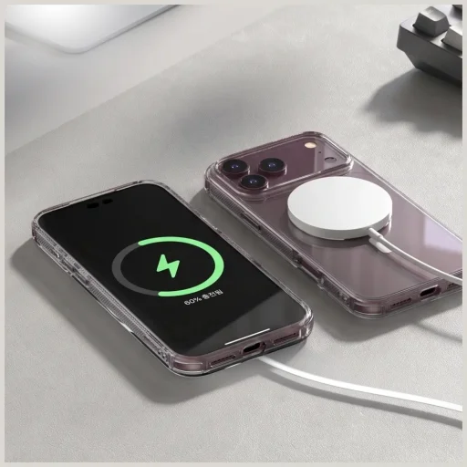  iPhone 18 Pro / 17 Pro átlátszó Araree Flexield M MagSafe tok - 5
