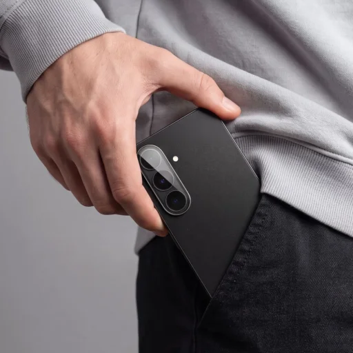 Samsung Galaxy S26 FE priehľadná / čierna Tech-Protect Camring Fit+ ochrana fotoaparátu - 9
