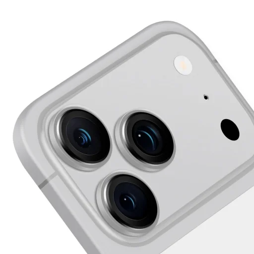Apple iPhone 18 Pro / 18 Pro Max ezüst OBAL:ME kamera lencsevédő üveg - 2