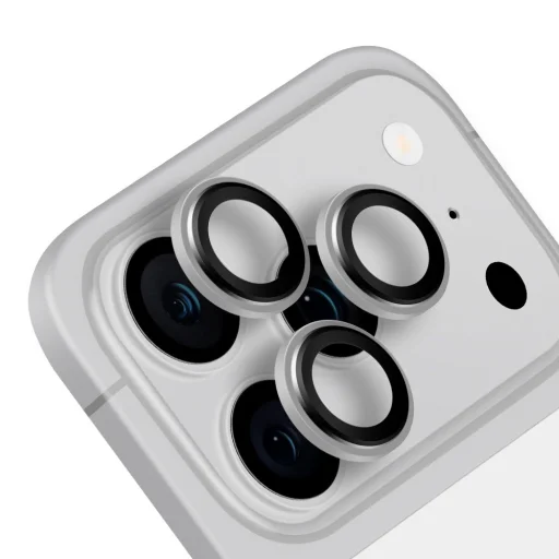 Apple iPhone 18 Pro / 18 Pro Max strieborné OBAL:ME ochranné sklo na šošovky fotoaparátu - 1