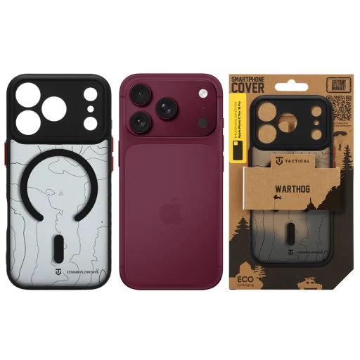 Apple iPhone 17 Pro / 18 Pro aszfaltszürke Tactical MagForce Warthog hátlap tok - 6