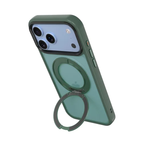 Apple iPhone 17 Pro / 18 Pro Erdőzöld Tactical MagForce Hyperstand tok - 4