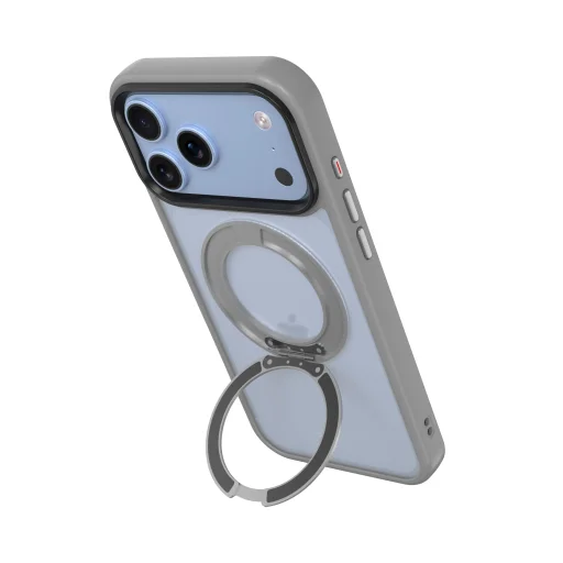 Apple iPhone 17 Pro / 18 Pro világosszürke Tactical MagForce Hyperstand tok - 4