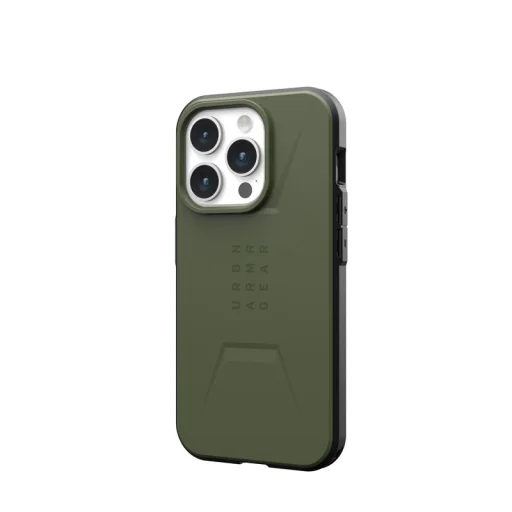 Olivovozelený ochranný kryt UAG Civilian MagSafe pre Apple iPhone 15 Pro - 2
