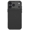 Apple iPhone 17 Pro / 18 Pro Fekete/Ezüst Tech-Protect Ion Carbon MagSafe tok thumbnail