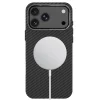 Apple iPhone 17 Pro / 18 Pro Fekete/Ezüst Tech-Protect Ion Carbon MagSafe tok thumbnail