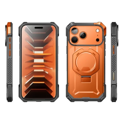 iPhone 17 Pro Max / 18 Pro Max korall Supcase UB Grip Mag MagSafe ütésálló tok - 3