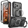 Apple iPhone 17 Pro Max / iPhone 18 Pro Max fekete Supcase Grip Pro Mag MagSafe tok beépített üveggel és kitámasztóval thumbnail