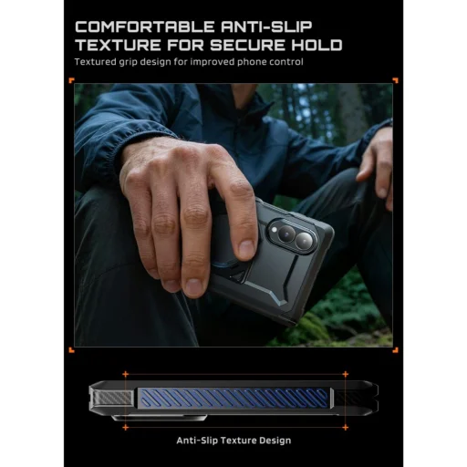 Samsung Galaxy Z Fold 8 čierne nárazuvzdorné puzdro Supcase UB Grip Mag MagSafe s privátnym sklom - 10