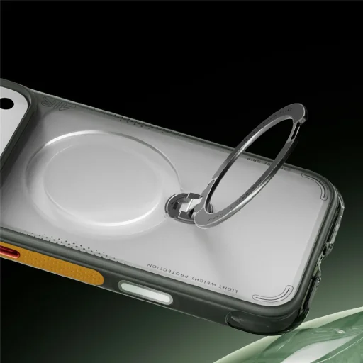 iPhone 17 Pro szürke Torras Ostand Q3 Air Series Iron tok - 4