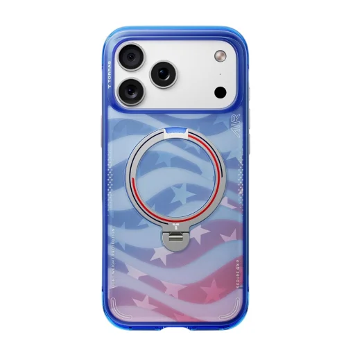 Apple iPhone 17 Pro modré puzdro Torras Ostand Q3 Air Series Starlight - 3