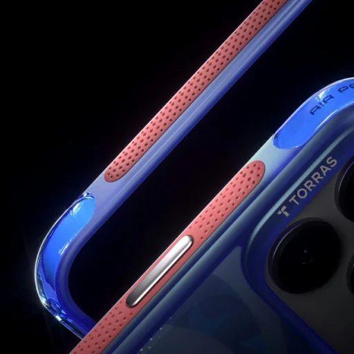 Apple iPhone 17 Pro kék Torras Ostand Q3 Air Series Starlight tok - 6