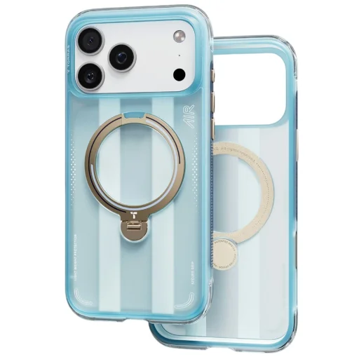 Modré puzdro Torras Ostand Q3 Air Series Pampas Eagle pre iPhone 17 Pro - 2
