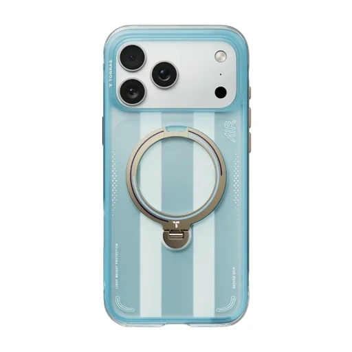 Modré puzdro Torras Ostand Q3 Air Series Pampas Eagle pre iPhone 17 Pro - 3