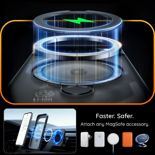 Puzdro Torras O3 Air Core na iPhone 18 Pro Prism Turquoise - 6
