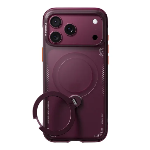 Apple iPhone 18 Pro lila Torras Ostand Q3 Air Series tok állvánnyal - 2