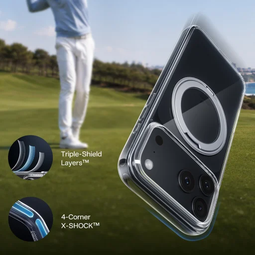 iPhone 18 Pro Max fehér Torras Ostand O1 Guardian tok - 6