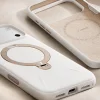 iPhone 18 Pro szürke Torras QPRO Silicone Series szilikon tok beépített 360°-os állvánnyal thumbnail