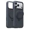 iPhone 18 Pro szürke Torras QPRO Silicone Series szilikon tok beépített 360°-os állvánnyal thumbnail